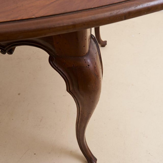 Wood Oval Table in Wood, 1900s For Sale - Image 7 of 12