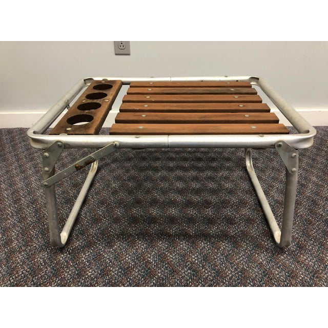 Vintage Mid Century Modern Redwood Patio Set - Chaise ...