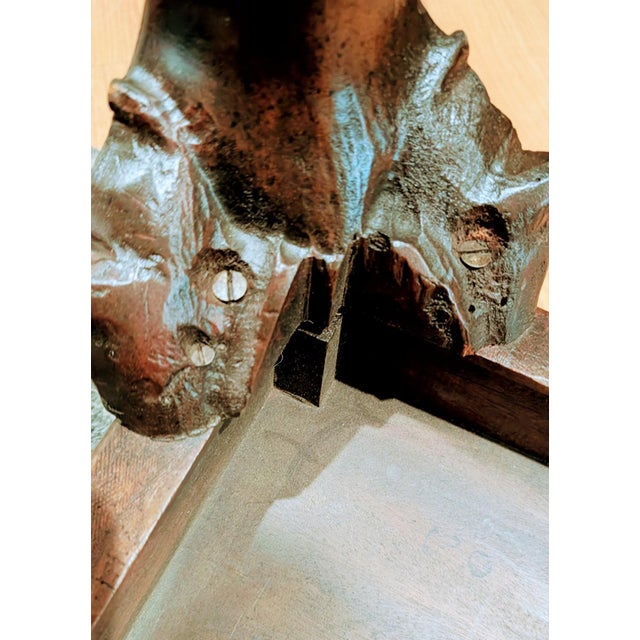 Wood Vintage English Chippendale Style Mahogany Coffee Table Ball and Claw Feet For Sale - Image 7 of 7