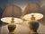 Vintage French Table Lamps in Ivory / Gold Crackled Ceramic from Maison Le Dauphin, 1970s, Set of 2 For Sale - Image 4 of 13