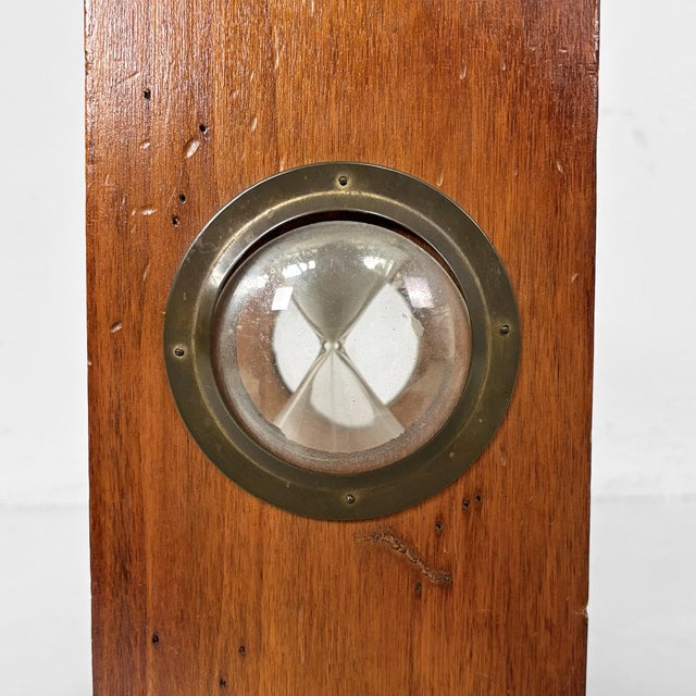 Antique Italian Victorian Wood and Glass Hourglass, 1850s For Sale - Image 15 of 16