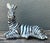 Vintage Silver Mirrored Zebra For Sale - Image 9 of 12