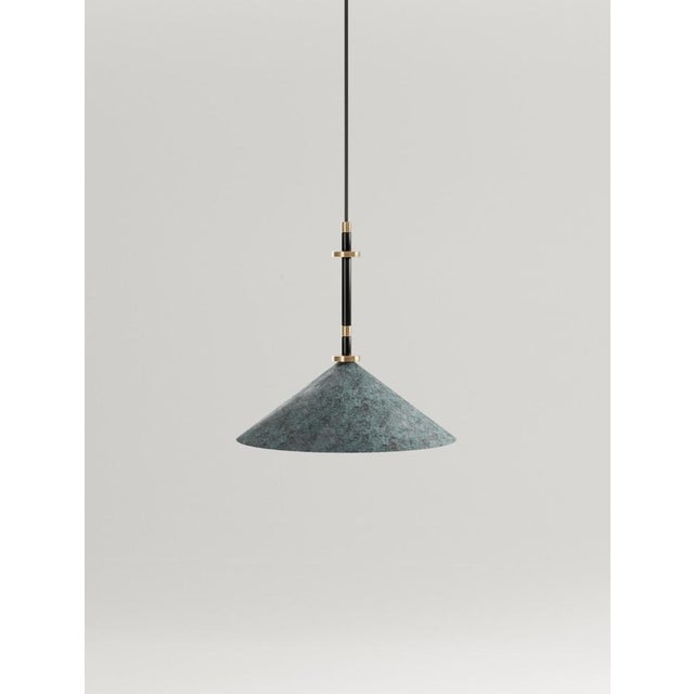 Louisa i ceiling lamp in solid brass & aluminium by studio marine breynaert. Dimensions: ø 38 x h 39.5 cm (height upon...
