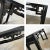 Vintage Asian Sofa Console Table Alter Style Distressed Black Finish For Sale - Image 9 of 16