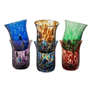 Italian Murano Glasses by Mariana Iskra for Ribes, 2010, Set of 6 For Sale