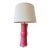 Ethan Allen Pink Glass Table Lamps With Acrylic Bases - A Pair For Sale