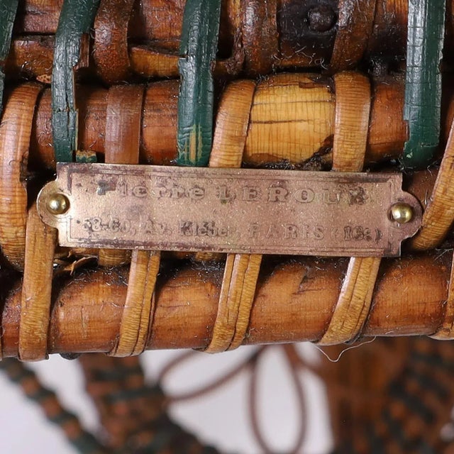 Pair of French Rattan Cafe Chairs For Sale - Image 10 of 12