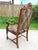 Antique Carved Wood Spanish Revival Arm Throne Chair W/ Leopard Tiger Jungle Cat Velvet Upholstery For Sale - Image 16 of 17