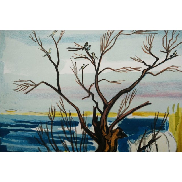 Yves Brayer, Cheval au bord de l'étang, Lithograph For Sale - Image 5 of 8
