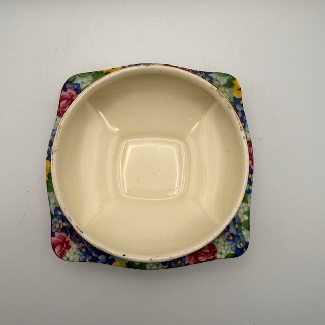 Beautiful vintage Royal Winton “Julia” chintz trinket dish, made in England. This small 3.75” piece features a colorful...