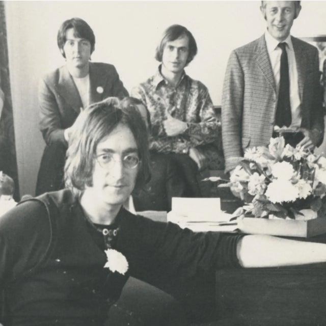 Henry Grossman, The Beatles in Office, Black and White Photoograph, 1970s For Sale - Image 4 of 4