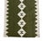 Handmade New Zealand Wool Dhurrie Runner, Olive Green and Cream Geometric Runner Rug- 2'x10' For Sale - Image 12 of 12