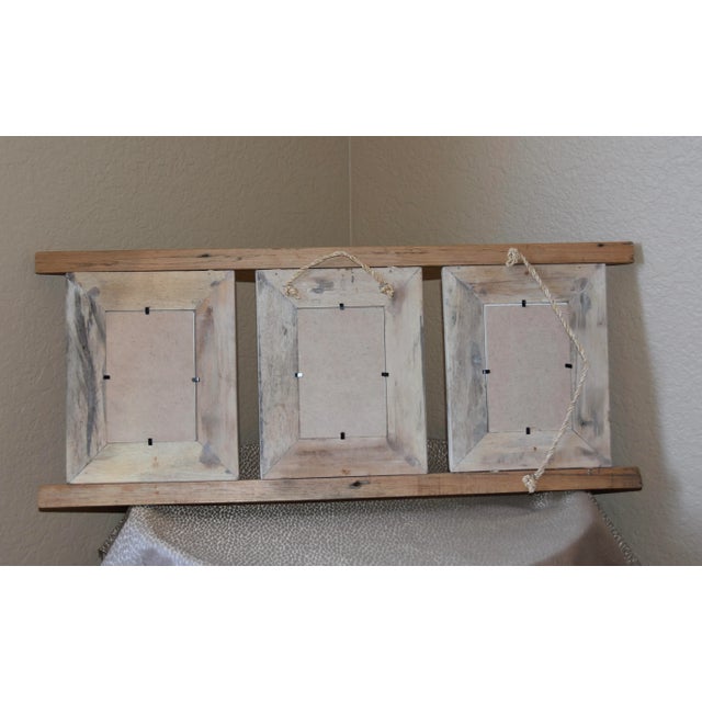 Mid-Century Pressed Botanical Rustic Frame With Pressed Floral Art For Sale In Palm Springs - Image 6 of 9