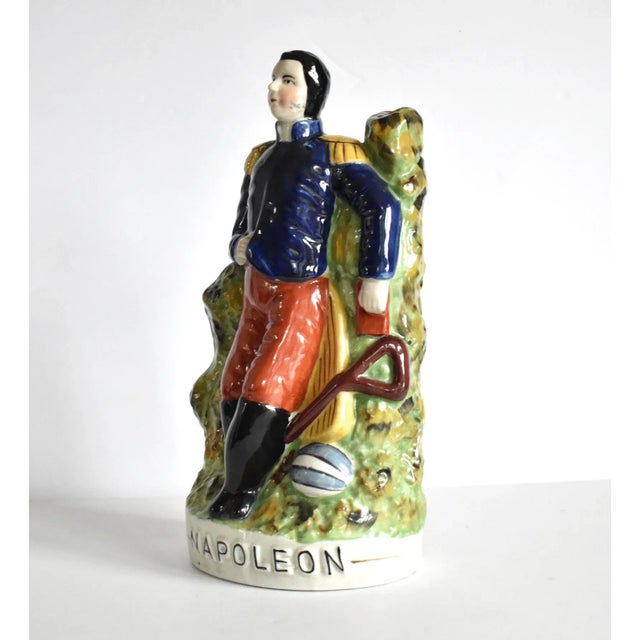 Mid 19th Century Antique Staffordshire Napoleon Figurine For Sale - Image 5 of 9