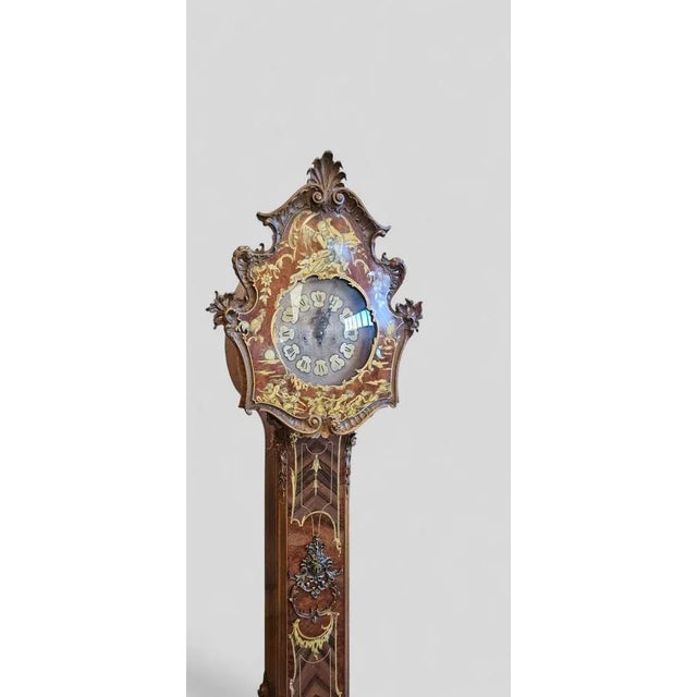 Mid-Century Modern Italian Mid-Century Base Clock with Allegory of Time by Cornelio Ferrandi, 1964 For Sale - Image 3 of 18