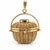 Metal Late 20th Century 14k Yellow Gold Enamel Boat Nantucket Lightship Woven Basket Charm/Pendant For Sale - Image 7 of 8