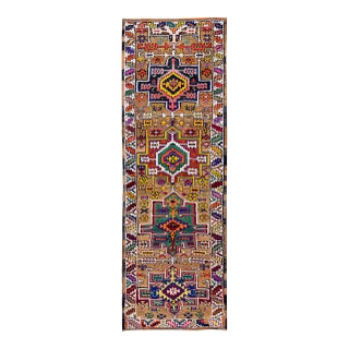 Mid-20th Century Vintage Turkish Wool Runner Rug For Sale