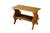 Crafted from solid mahogany wood, this vintage two-tier trestle table showcases a beautiful vertical grain pattern, fine...