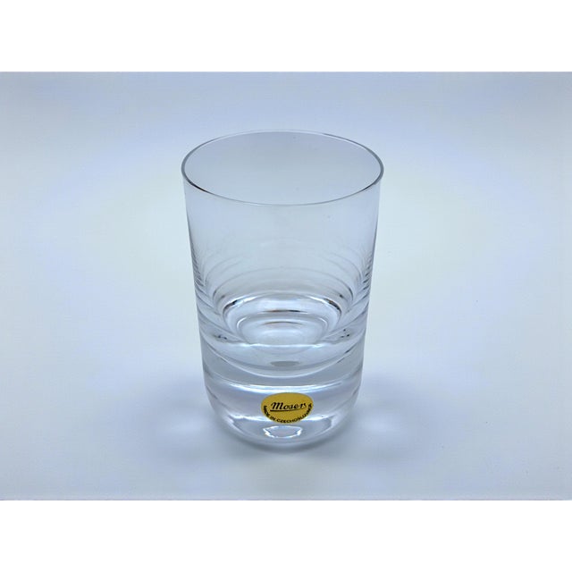 Fashioned Crystal Glasses from Moser, 1970s, Set of 6 For Sale - Image 4 of 10