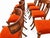 2000 - 2009 Mid Century Style Solid Walnut Klismos Dining Chairs. Set of 6 For Sale - Image 5 of 6