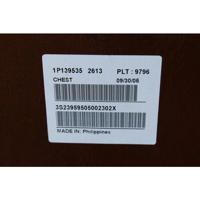 Ethan Allen Faux Bamboo and Rattan Chest of Drawers For Sale - Image 10 of 18
