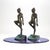 Frankart Antique Frankart School Art Deco Bronzed Figural Bookends C1930 For Sale - Image 4 of 9