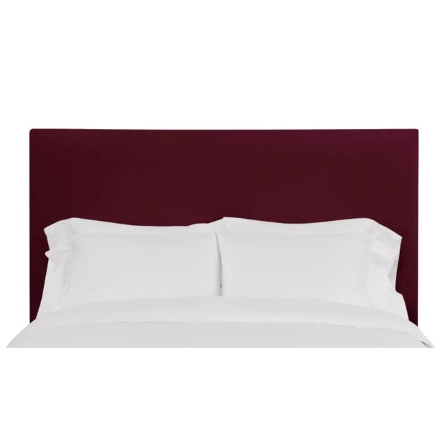 Hadley Full/Double Headboard, Wine Velvet For Sale