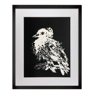 Pablo Picasso Dove Original Stone Lithograph, Mourlot Frères Paris, 1949, Museum Framed For Sale
