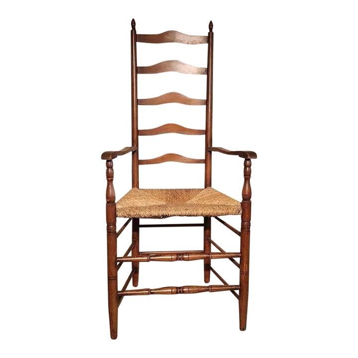 Antique Ladder Back Chair | Chairish