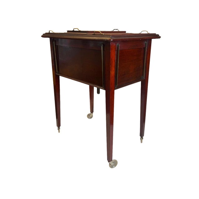 Regency Revival Metamorphic Mahogany Butler's Trolley, England, 1900s For Sale - Image 4 of 18