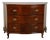 Italian 1800s Walnut Three-Drawer Serpentine Front Commode with Bronze Hardware For Sale