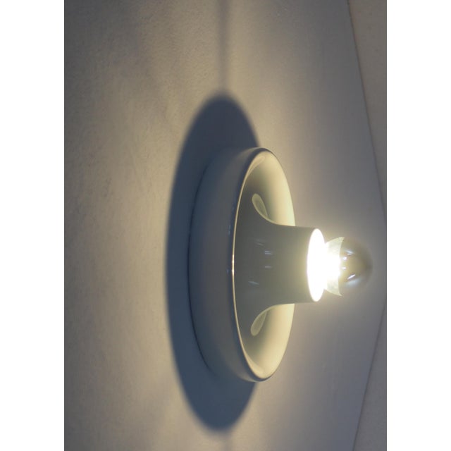 Mid-Century Modern Italian White Flush Mount from Tronconi, 1970s For Sale - Image 4 of 13