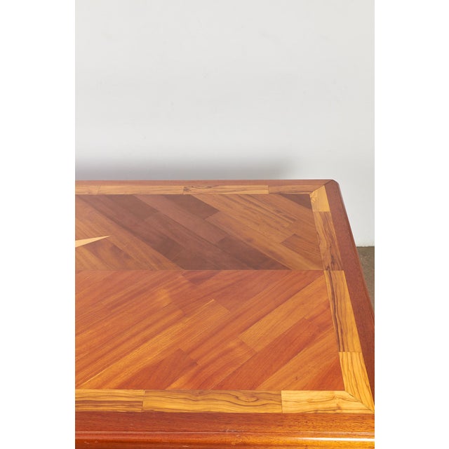 Wood Italian Rosa dei Venti Table, 1970s For Sale - Image 7 of 14