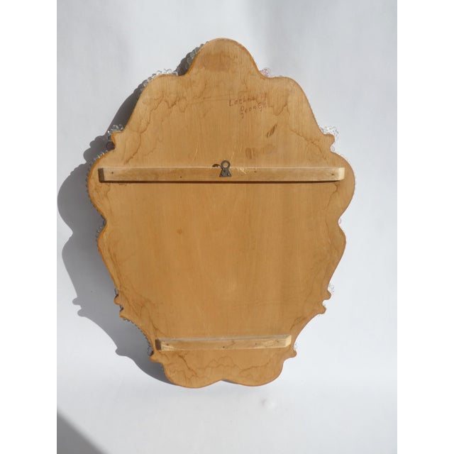 Mid-Century Modern Venetian Mirror with Etched Floral Details, 1960s For Sale - Image 9 of 12