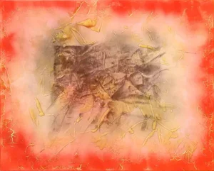 Artemio Ceresa, Scorci d'infinito red border n.4, Mixed Media, 2023