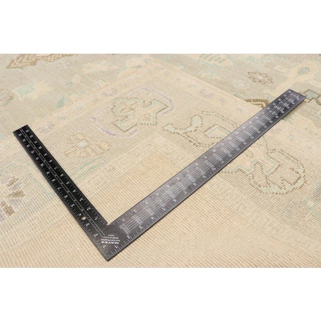 Mid 20th Century Mid 20th Century Muted Vintage Turkish Oushak Rug - 06'02 X 09'07 For Sale - Image 5 of 7