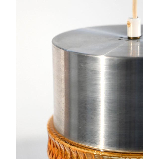 Pendant Lamp in Metal and Glass, 1960s For Sale - Image 11 of 12