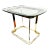 Post Modern Abstract Gold Tone Brass Accent Table For Sale