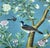 Art Deco 24" *48"/Panel, a Set of Two Panels, Blue Chinoiserie Birds and Flowers Wall Artwork For Sale - Image 3 of 6
