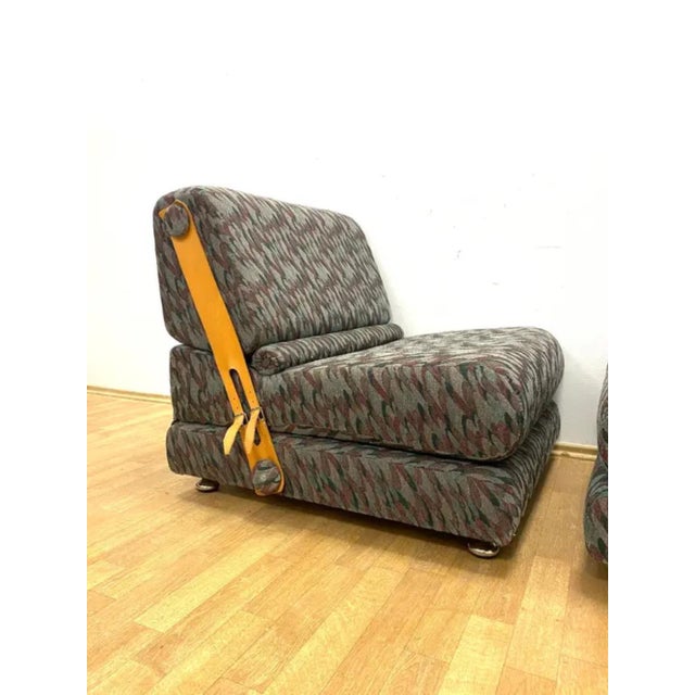 This pair of folding two-seat sofa was produced by Jitona in the 1970s. Designed with practicality in mind, the chairs...