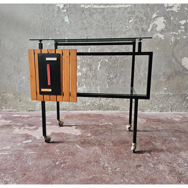 Serving Bar Cart, 1950s For Sale - Image 10 of 10