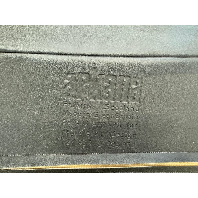 Pair of Mid 20th Century Maurice Burke Safari Lounge Chairs + Ottoman For Sale - Image 10 of 10