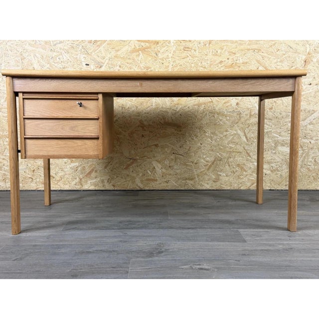 Vintage Oak Writing Desk with Sliding Top by Peter Løvig Nielsen for Løvig, 1960s For Sale - Image 3 of 18