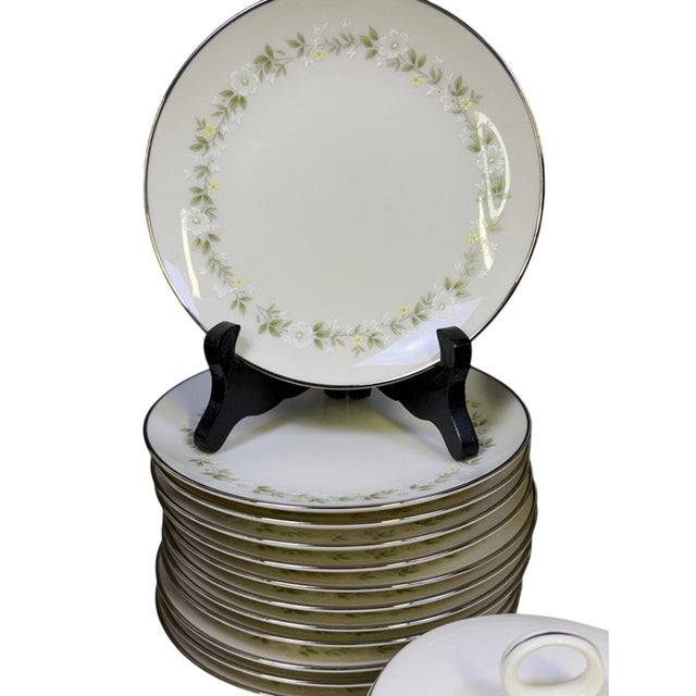 1960s Noritake 'Cornelia' Ivory China Retired Set-Service for 12 - 115 Pieces For Sale - Image 10 of 18