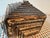 Folk Art Early 20th Century Square Tramp Art Hinged Lidded Box For Sale - Image 3 of 10
