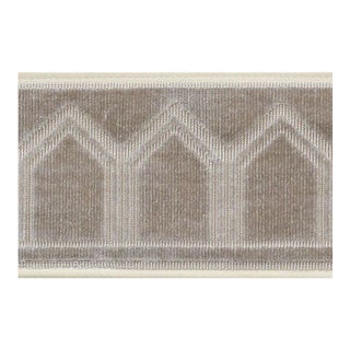 Sample - Schumacher Vizier Velvet Tape in Moonstone For Sale
