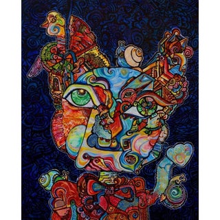 Alexander Arshansky, "Snail Serenity" Abstract/Cubist Piece For Sale