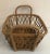 Vintage Woven Basket With Vegetable Motif For Sale - Image 4 of 9