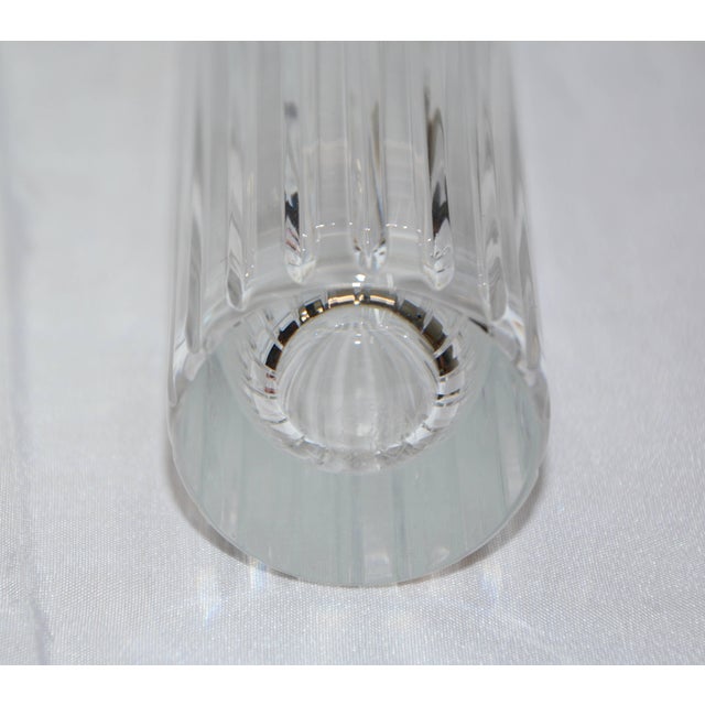 Modern Baccarat Daffodil Clear Crystal Vase For Sale - Image 3 of 6