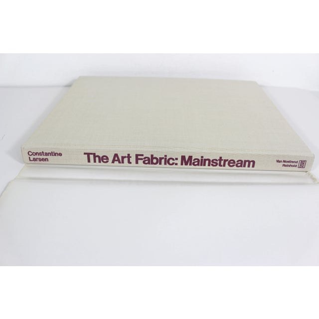 Boho Chic The Art Fabric: Mainstream Hardcover Coffee Table Book With Cream Linen Cover For Sale - Image 3 of 10